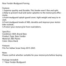 2015–2025 Indian Scout Sixty Kotflügelverkleidung hinten