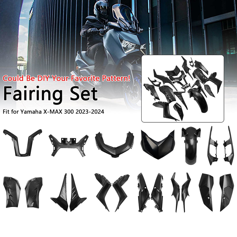 2023 2024 Yamaha X-Max 300 XMAX Body Disguise Injection Unpainted