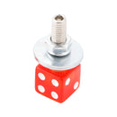 4x Motorrad Fahrrad Kunststoff Rote Würfel Nummernschild Bolzen Auf Schraube Auf Rahmen Mutter