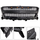 Matt Black Säähdyttimen säleikkö etukerroksen sauvalle, joka sopii Chevy Coloradolle 2016–2020, LEDillä