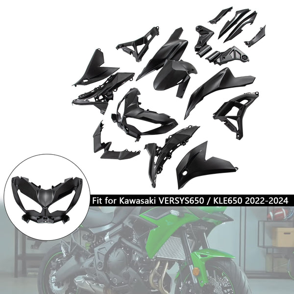 Injection ABS Bodywork Fairing Kit för Kawasaki VERSYS 650 KLE 2022-2024 07#