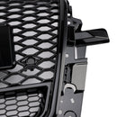 Schwarz glänzend Front Honeycomb Stoßstangengrill Grill Fit Audi Q5 2013-2017