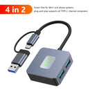 4-in-2 Type-C + USB-USB3.2*4-liitäntä Hub Adapter Dock MacBook iPad 15:lle