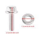 2er-Pack Ventildeckelschrauben-Set aus Edelstahl 400-7507 (Sechskant, 300 mm)