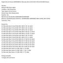 2001-2004 Mercedes-Benz A-Klasse W168 A 210 2.1L Schrägheck Motorölstandsensor 6409050000 V30720121