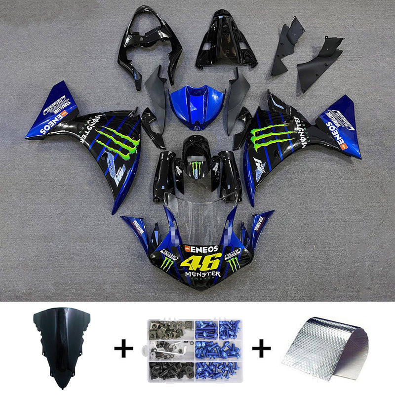 Zestaw owiewek wtryskowych Yamaha YZF-R1 na lata 2012-2014, korpus z tworzywa ABS