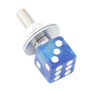 M6 Kunststoff Custom Kopf Würfel Nummernschild Rahmen Schrauben Bolzen Hardware Blau X4