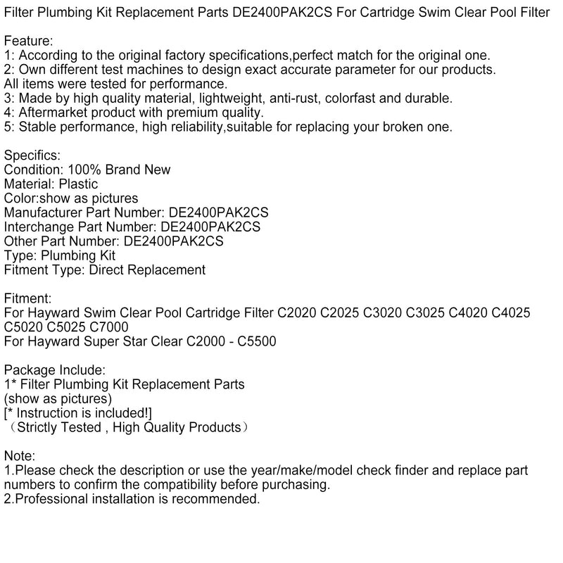 Suodatin-sanitaarinen pakkaus, varaosat patruunoille Swer Clear Poon -suodattimet