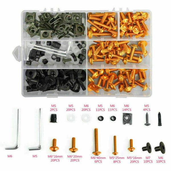 Fairing Bolt Kit Bodywork Screws for Honda  CBR900RR/1000RR CBR1100XX GD AT2