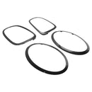 4 STK Forlygte Baglygtetrim Surround Bezel Ring Sæt Til MINI F55 F56 F57