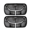 2x Schwarze hintere Sicherheitsgurtblende 1AP31DX9AA für Jeep Wrangler JK 2011-2018