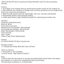 JF018 JF018E CVT Auto Übertragung Pulley Mit Gürtel Kette Für Nissan 25 Zähne