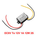 DC-DC 6V-12V 1A 12W Step Up Auto Power Supply Converter Controller Vandtæt