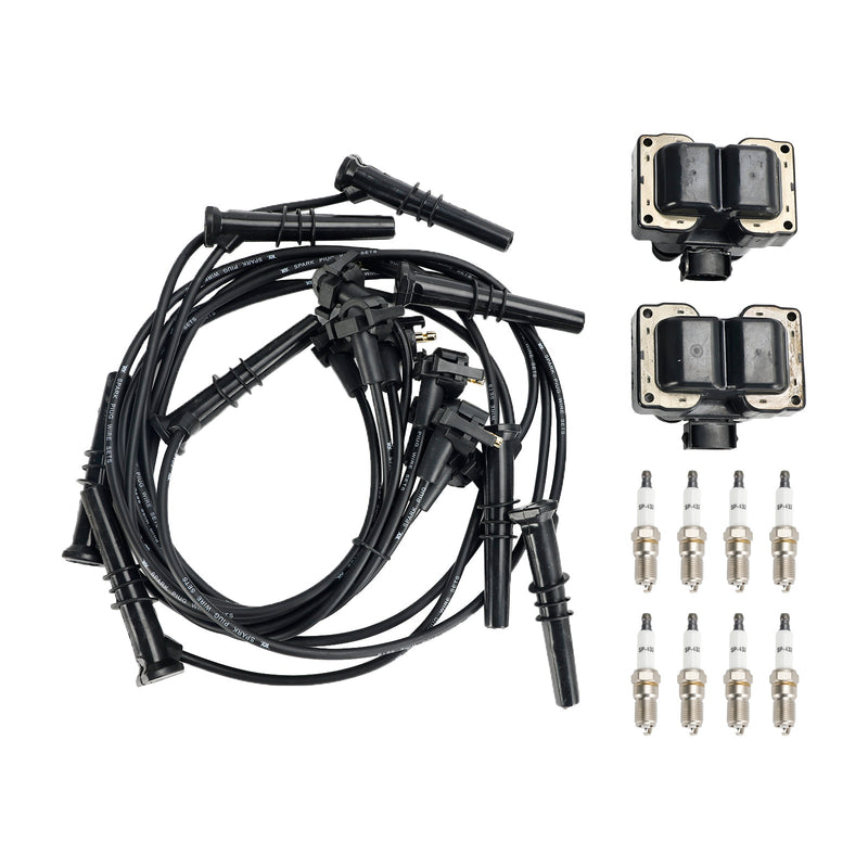 1994-1997 Ford Thunderbird V8 4.6L 2 bobinas de encendido, 8 bujías y kit de cables FD487 SP432