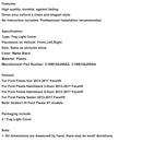 2013-2017 Ford Fiesta 2-teiliges Set mattschwarzer Nebelscheinwerfer-Abdeckungen