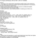 Blinker LED-moduler Ly5b 12V 6W 11-2pin för Toshiba