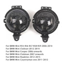Paar Front Stoßstange Nebel Licht Für Mini R55 R56 R58 R59 R60 63172751295 Rauch Objektiv