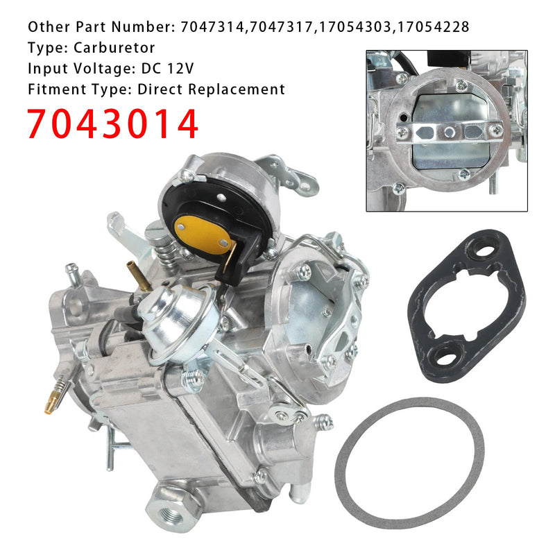 Vergaser mit Dichtungen 7043014 für Chevy &amp; GMC L6-Motoren – 4,1 l 250 und 4,8 l 292