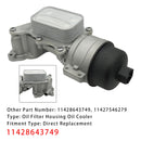 2007–2012 Mini Cooper 1.6L L4 Motorölfiltergehäuse 11428643749