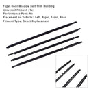 2008–2010 Toyota Highlander 4 Stück Weatherstrip Fenster Moulding Trim Dichtung Gürtel