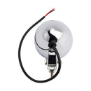 Motorcycle Beam Headlight Fog Lamp Custom Chrome Fits For Racer Bobber Chopper