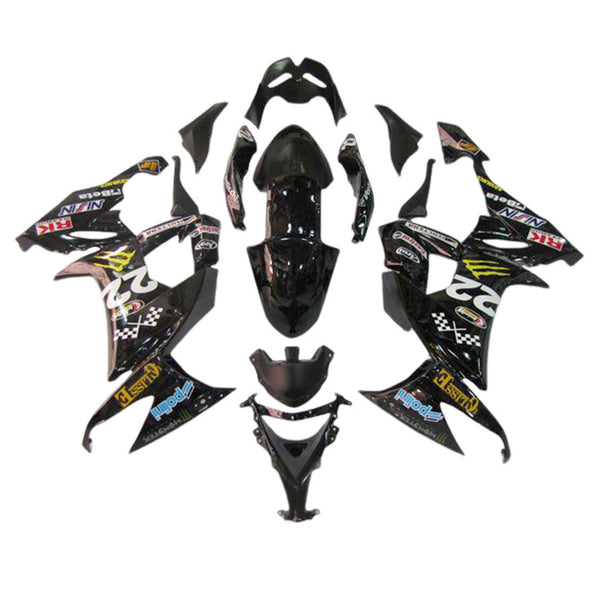 2008-2010 Kawasaki ZX10R Einspritzverkleidungssatz Karosserie Kunststoff ABS