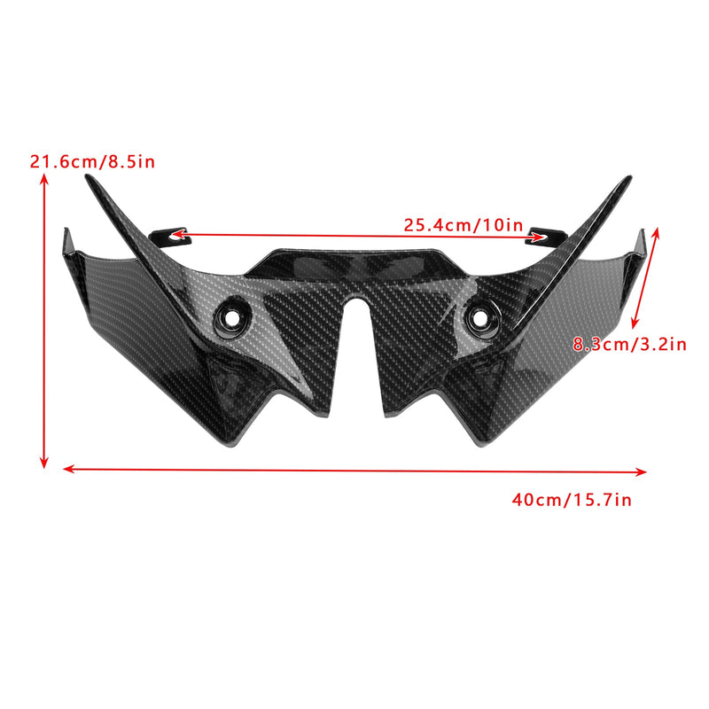 2021-2024 Kawasaki Z650 Etuvoiman spoilerin laajennusvalu hiili