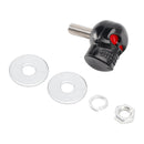 4x Motorrad Fahrrad Kunststoff Schwarz Schädel Nummernschild Bolzen Auf Schraube Auf Rahmen Mutter