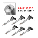6 Stück Einspritzdüsen für BMW F10 F30 F15 328d X5 535d 740Ld N47 N57 0445110597