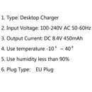 1Set Desktop-Akkuladegerät für Wouxun KG-UV8D Funk-Walkie-Talkie-EU-Stecker