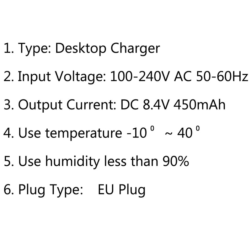 1 set bordsbatteriladdare för Wouxun KG-UV8D trådlös walkie talkie EU-kontakt