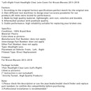 2015–2018 Nissan Murano links + rechts Frontscheinwerfer klare Linse Abdeckung