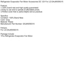 Køleskab fordamper ventilatormotorstilbehør DC 12V til LG EAU65058315