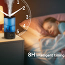 Luftbefeuchter für das Schlafzimmer, 3,2-Liter-Kaltnebel-Luftbefeuchter für Zuhause, Pflanzen und Babyzimmer, leiser Ultraschall-Luftbefeuchter mit 360°-Düse und farbigem Farbverlauf-Licht, automatische Abschaltung