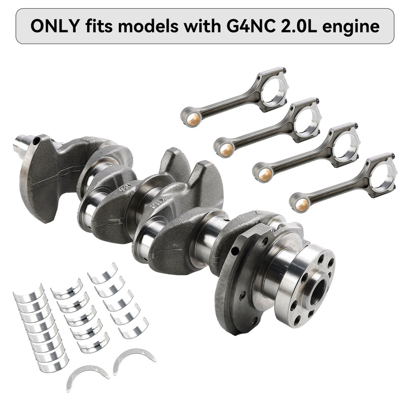 G4NC 2.0L Motor Kurbelwelle Pleuel Haupt &amp; Stange Lager Kit für Hyundai KIA Soul