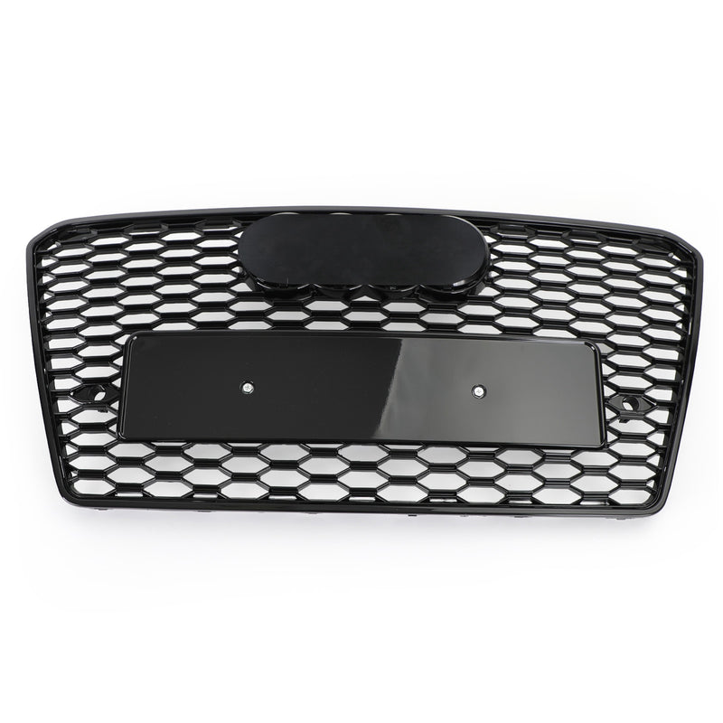 RS7 Style Honeycomb Sport Mesh Hex Grill Passer Audi A7/S7 2012-2015 Svart