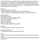 2023-2024 Chery Jetour Traveler T2 Czarny tylny spoiler dachowy o wysokim połysku