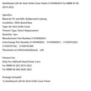 BMW X5 G05 (2019–2022) Armaturenbrett, linke Lüftungsgitterabdeckung, Teilenummer 51459483655