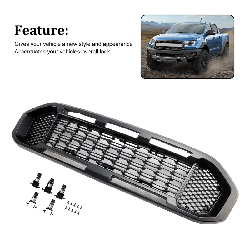 2019-2023 Ford Ranger T8 musta etupuskurin säleikkö