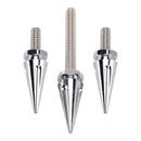 3x silberne Spike-Windschutzscheibenbolzen für Street Glide Electra Glide Touring &#39;14-&#39;25