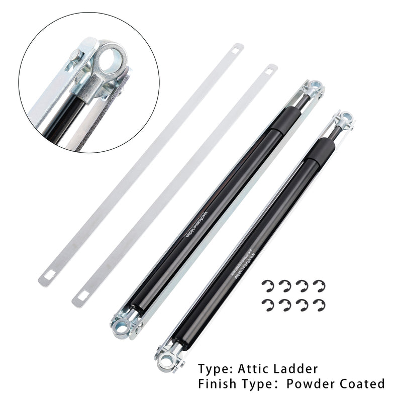 2 stykker 36-80 Standard Strut Set til Werner Aluminium Rooftop Ladder AH2210 AH2210B