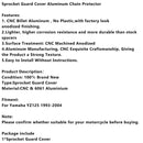 1993-2004 Yamaha YZ125 Kettenradschutzabdeckung Aluminium Kettenschutz