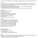 2003-2007 Saturnion, 2,2 L L4 gass, rustfritt stålbelagt drivstoffrør hurtig fikse QFF0015SSS