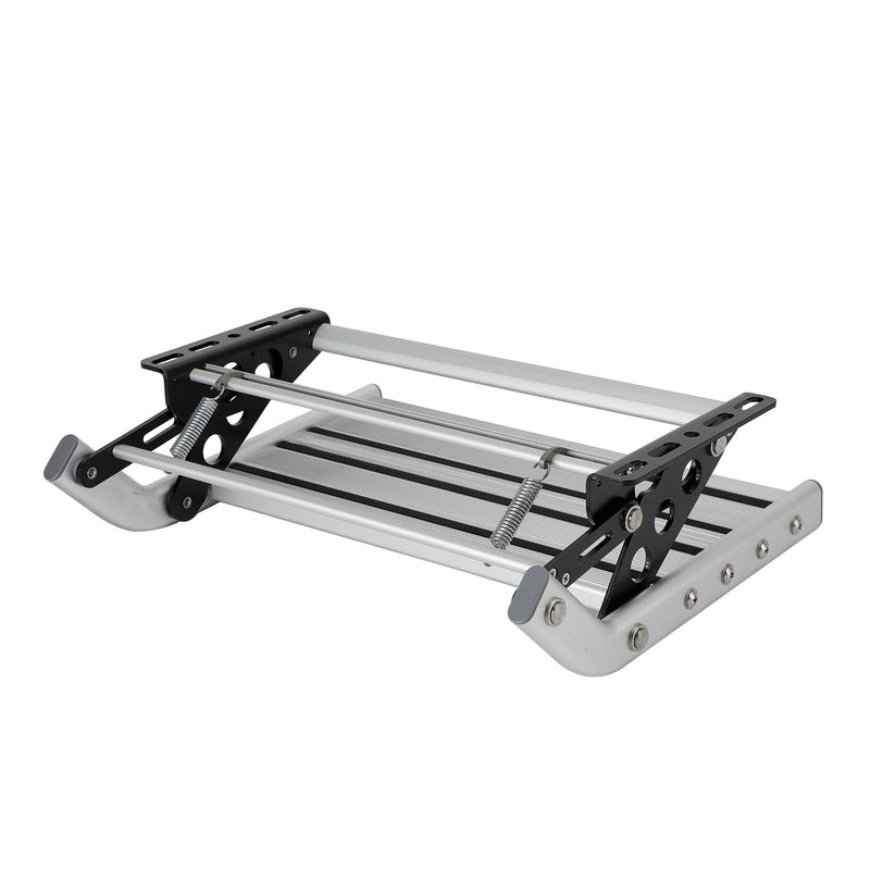 Peldaño plegable de aluminio para autocaravanas y caravanas Extensible.