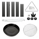 Stativ Feuerstelle Den Außenbereich Runder Grill Garten Terrasse Großer Grill