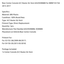 06/2009-08/2017 BMW X3 F25 Lüftungsdüse hinten in der Mittelkonsole 64229200888