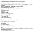 2014-2018 VOLKSWAGEN AW GENERACJA 2 TF-60SN 09G Korpus zaworu skrzyni biegów (GEN 2)