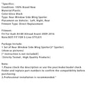 2009–2016 Audi A4 B8 Avant schwarz glänzend Paar Heckscheibe Seitenflügel Spoiler