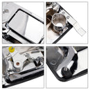 4-teiliges Set verchromter Außentürgriffe für Ford F-250 F-350 Super Duty 99-16