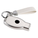 Benz GLC GLK CLS Leder Legierung Aluminium TPU Autoschlüssel Weiß Fall Abdeckung